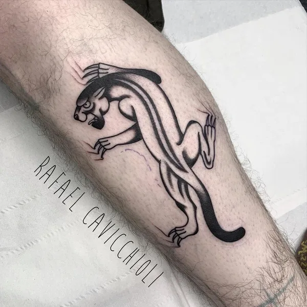 Traditional tattoo by Rafael Cavicchioli in Cardiff