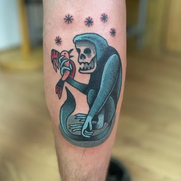 Author's Style tattoo by Bård Tjelta in Oslo
