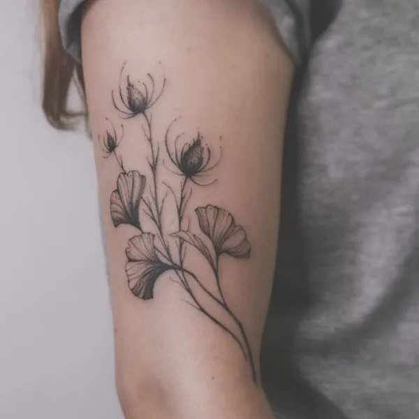 Graphic tattoo by Полина Тарасенко in Сургут
