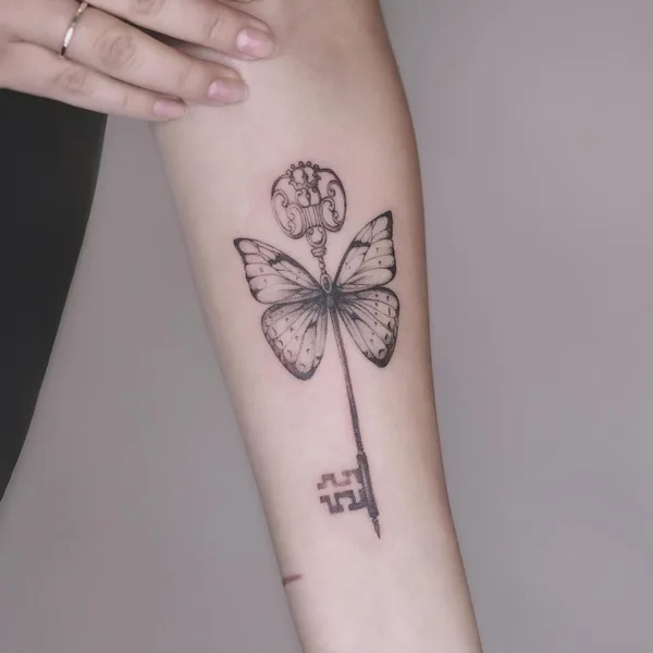 Graphic tattoo by Полина Тарасенко in Сургут
