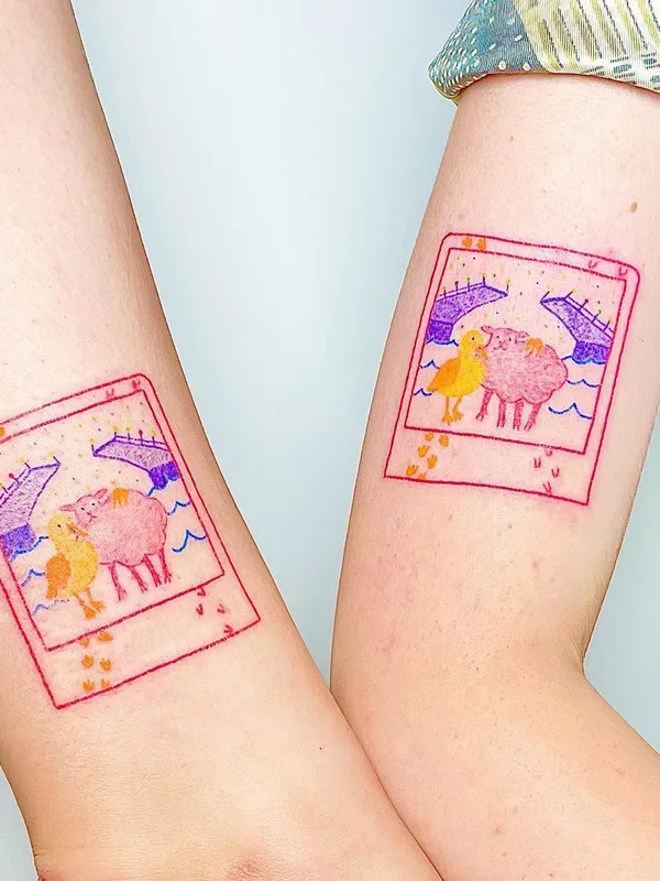 color illustrative Tatuaggio su forearm #44031 | Tatuatore Liniyami tattoo