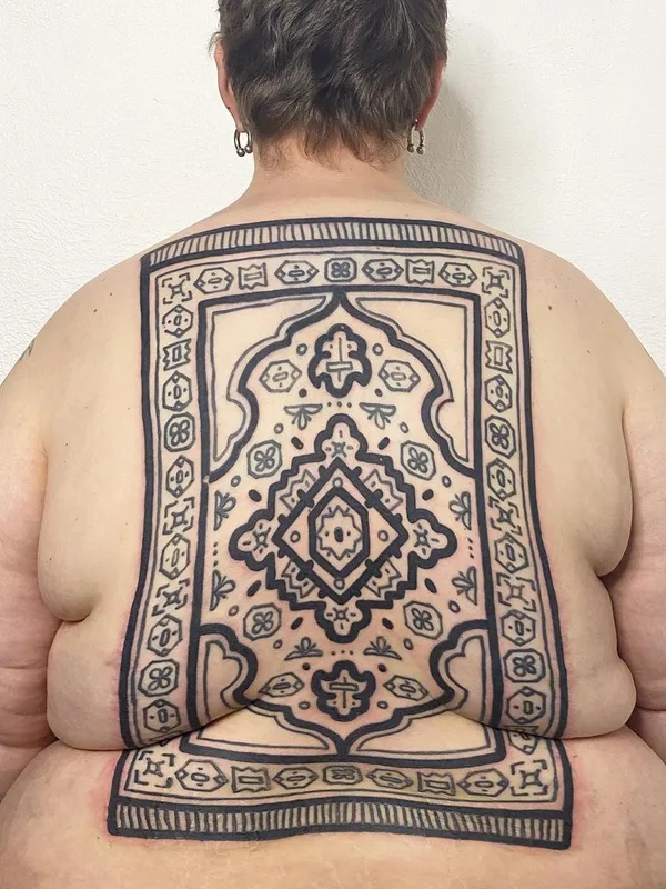 black blackwork татуировка на full back #44077 | Тату мастер Антон Сакво