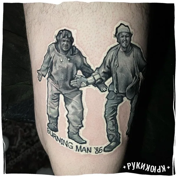 Portrait tattoo by Олег Ключников in Moscow