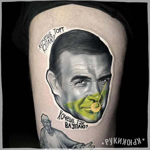 Portrait tattoo by Олег Ключников in Moscow