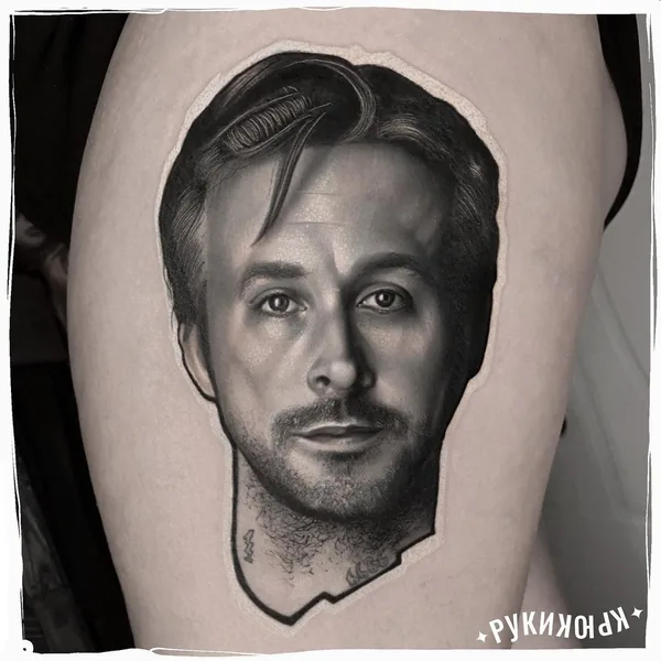 Portrait tattoo by Олег Ключников in Moscow