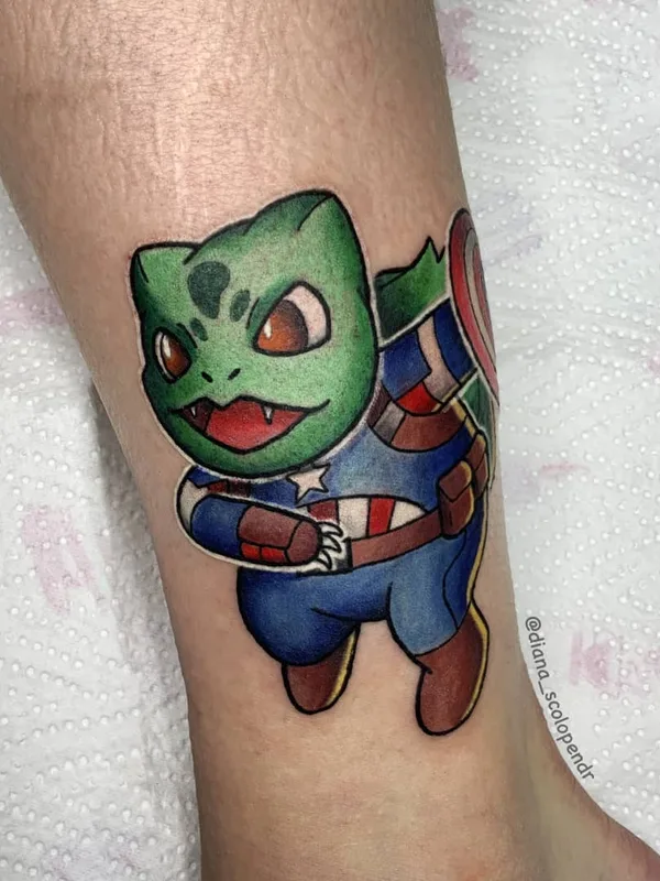 color cartoon tattoo on forearm #44136 | Tattoo Artist Диана Геворкян