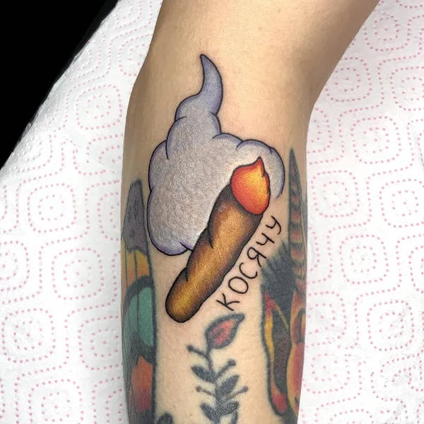 New School tattoo by Диана Геворкян in Saint Petersburg