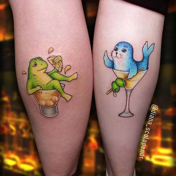New School tattoo by Диана Геворкян in Saint Petersburg