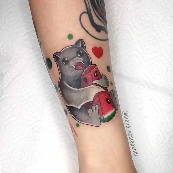 New School tattoo by Диана Геворкян in Saint Petersburg