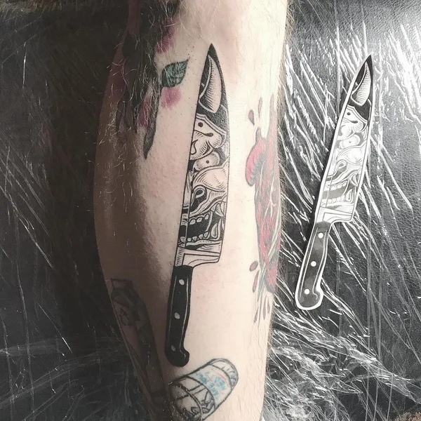 Graphic tattoo by Филипп Болвинов in Moscow