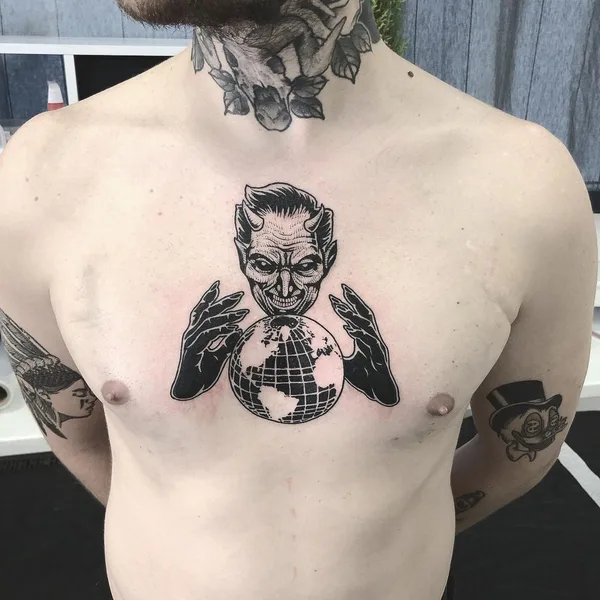 Graphic tattoo by Филипп Болвинов in Moscow