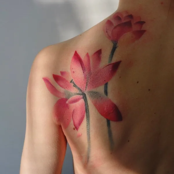 Abstract tattoo by Ann Lilya in Minsk