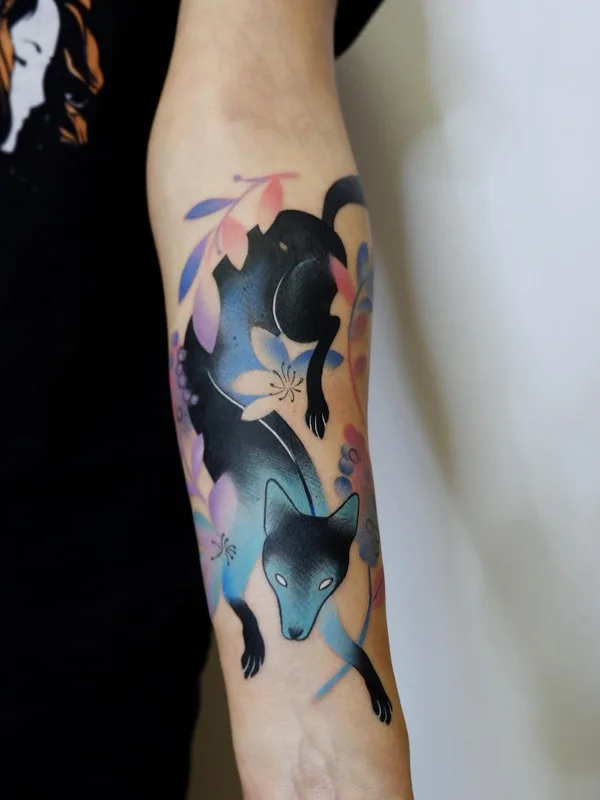 color illustrative tatuaje en forearm #44162 | Tatuador Ann Lilya