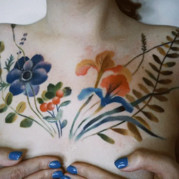 Abstract tattoo by Ann Lilya in Minsk