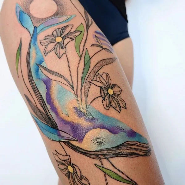 Abstract tattoo by Ann Lilya in Minsk