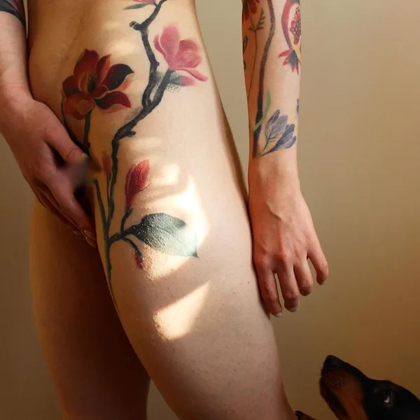 Abstract tattoo by Ann Lilya in Minsk