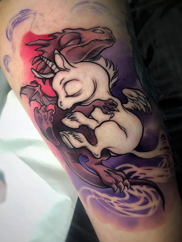 Авторская tattoo by Aleksandra Kozubska in Łódź