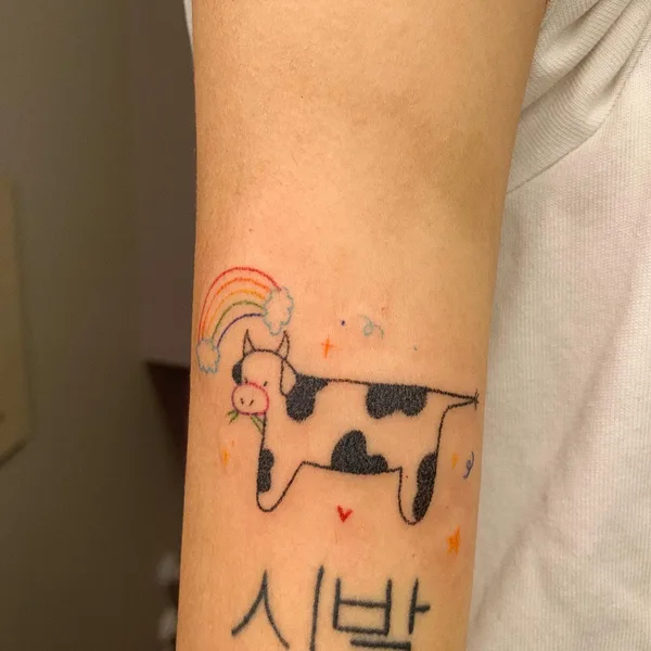Minimalism tattoo by Лина in Новосибирск