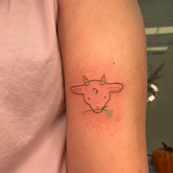 Minimalism tattoo by Лина in Новосибирск