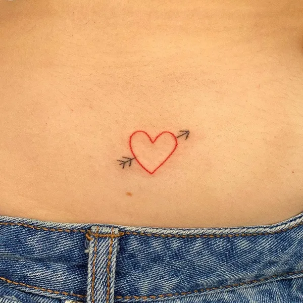 Minimalism tattoo by Лина in Новосибирск