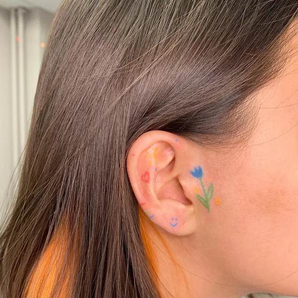 Minimalism tattoo by Лина in Новосибирск