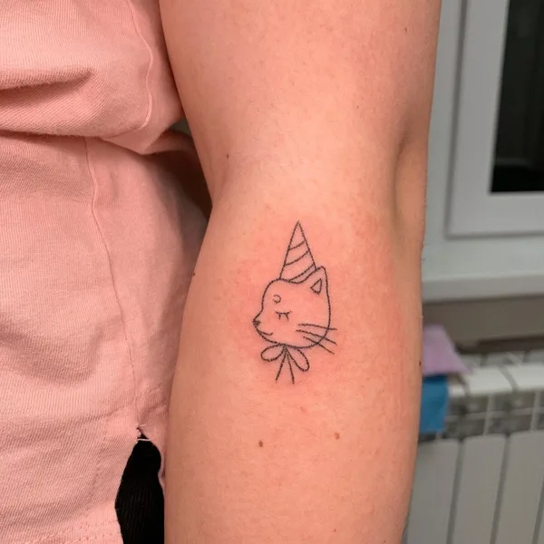 Minimalism tattoo by Лина in Новосибирск