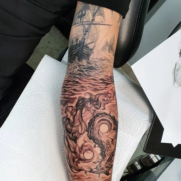 Realism tattoo by Алексей Щербаков in Новосибирск