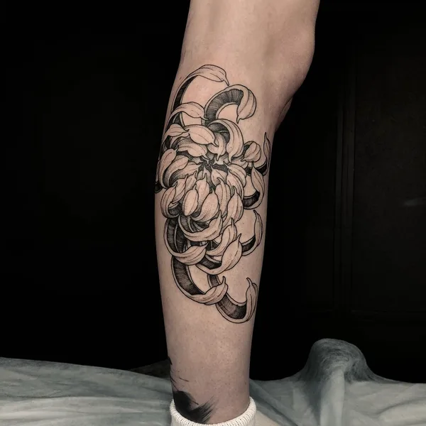 Graphic tattoo by Павел Гончаренко in Новосибирск