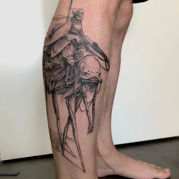 Graphic tattoo by Павел Гончаренко in Новосибирск