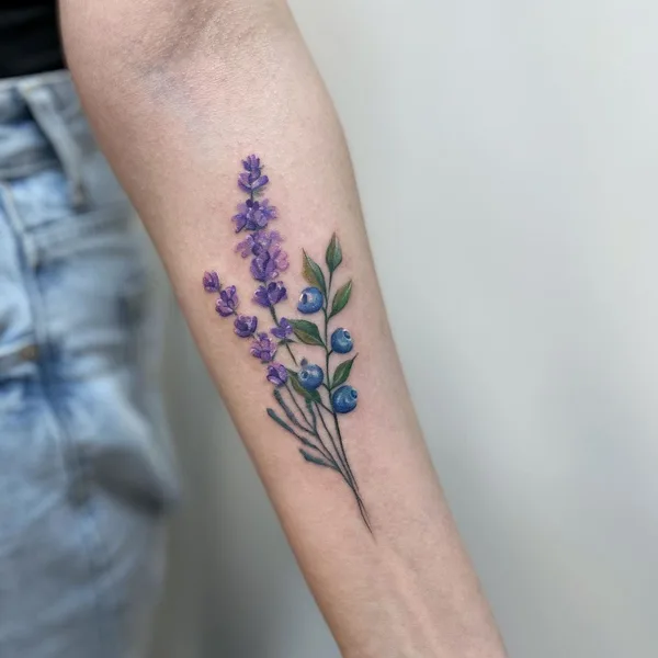 Watercolor tattoo by Анна Иванова in Новосибирск