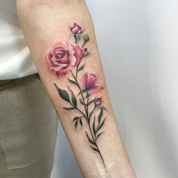 Watercolor tattoo by Анна Иванова in Новосибирск