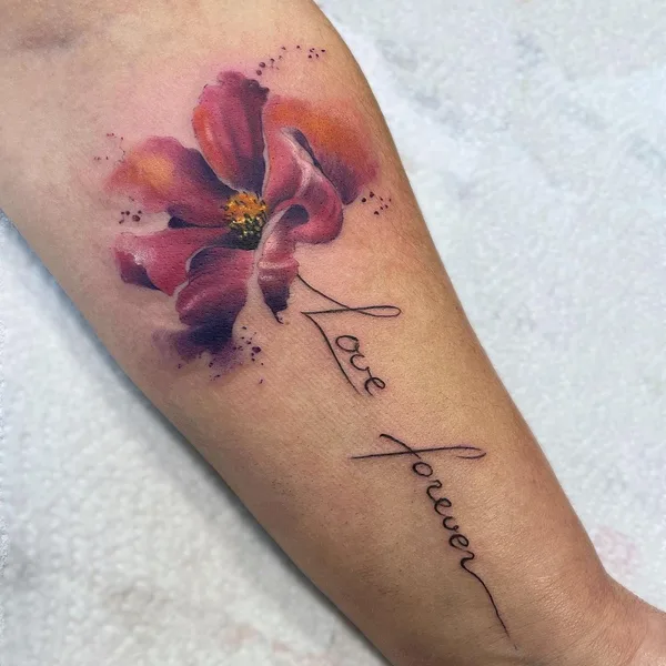 Watercolor tattoo by Анна Иванова in Новосибирск