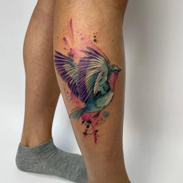 Watercolor tattoo by Анна Иванова in Новосибирск