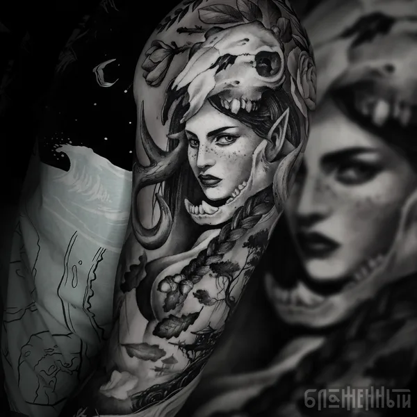 Realism tattoo by Василий Блаженный in Ростов-на-Дону