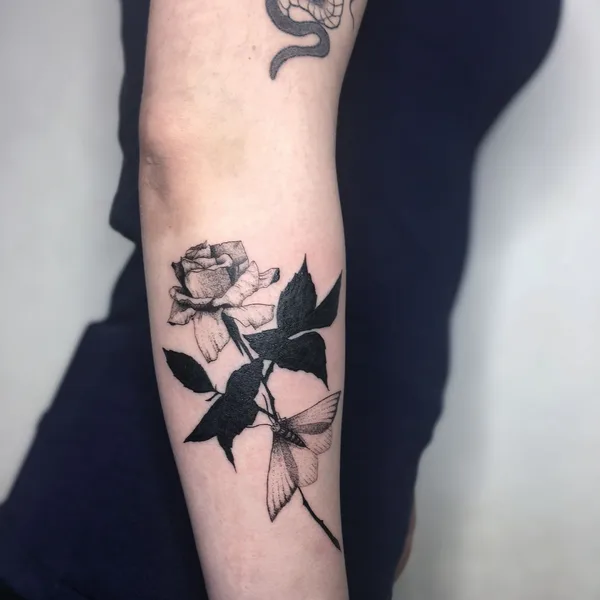 Black tattoo by Степан Ломачинский in Saint Petersburg