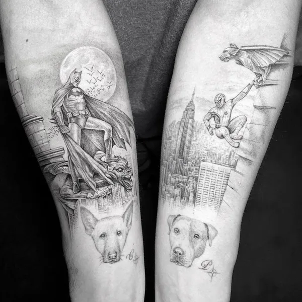 Dotwork tattoo by MR.K / Sanghyuk Ko in New York City