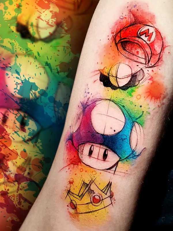 color watercolor 纹身 在 forearm #64938 | 纹身师 Baltazar Paprocki