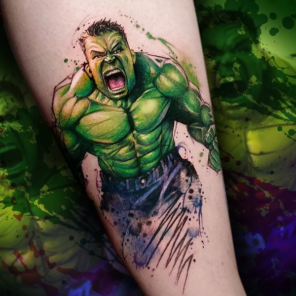 Watercolor tattoo by Baltazar Paprocki in São Paulo