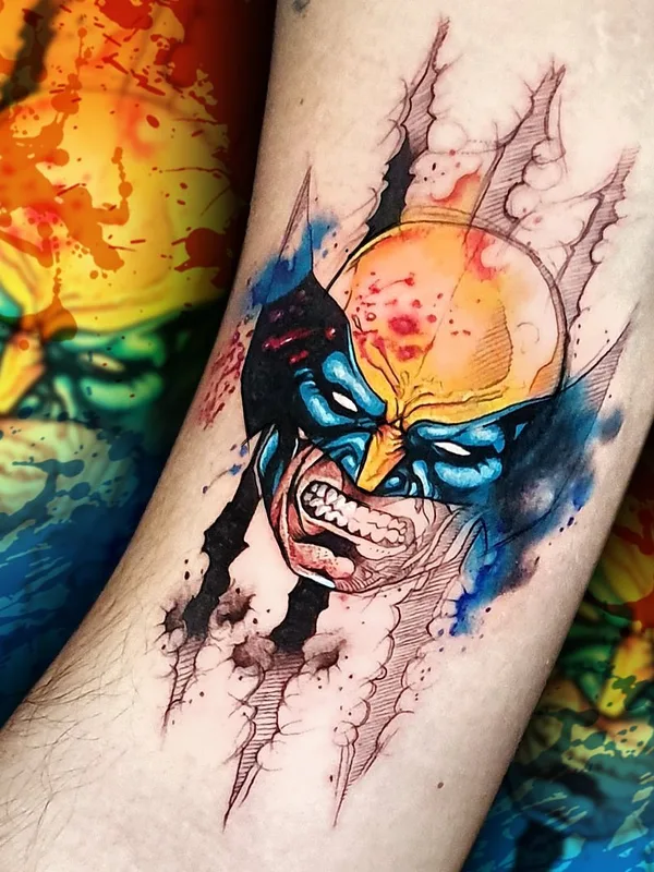 color illustrative 纹身 在 forearm #64931 | 纹身师 Baltazar Paprocki
