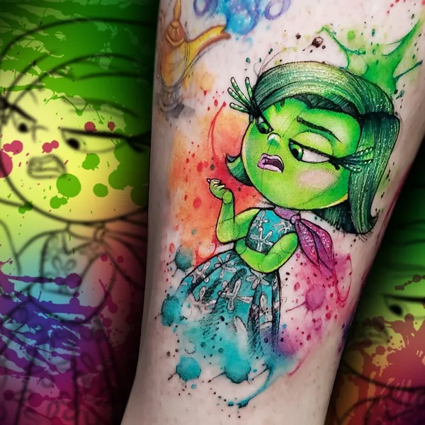 Watercolor tattoo by Baltazar Paprocki in São Paulo