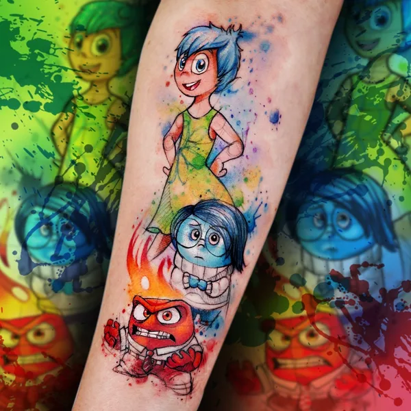 Watercolor tattoo by Baltazar Paprocki in São Paulo