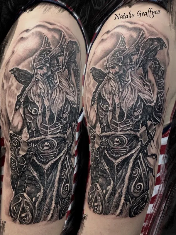 black and grey black and grey tatuaje en upper arm #39220 | Tatuador Наталья Graffyca Кирильчук