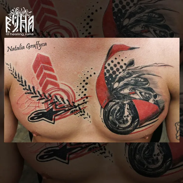 Нео традиционная tattoo by Наталья Graffyca Кирильчук in Москва
