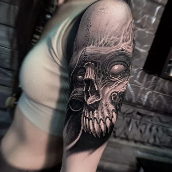 Биомеханика tattoo by Михаил Carnivane in Москва