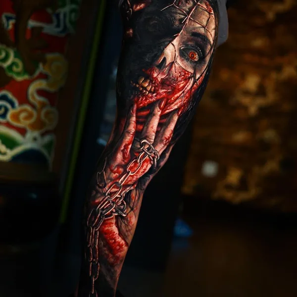 Realism tattoo by Adrian Sanchez in Madrid