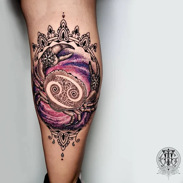 Linework tattoo by Coen Mitchell