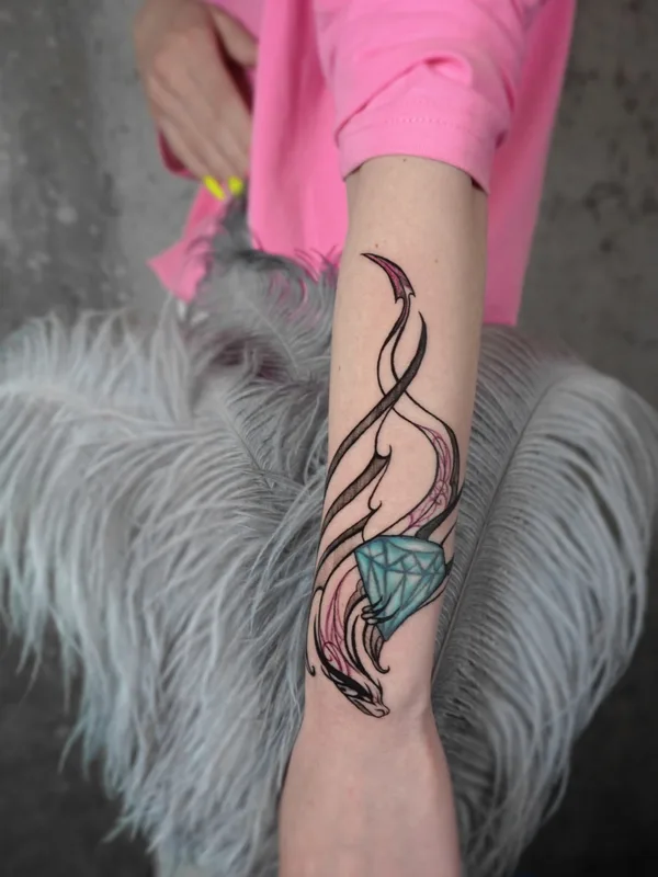 color linework Tatuagem em forearm #68865 | Tatuador БОСС МОРОЗОВ