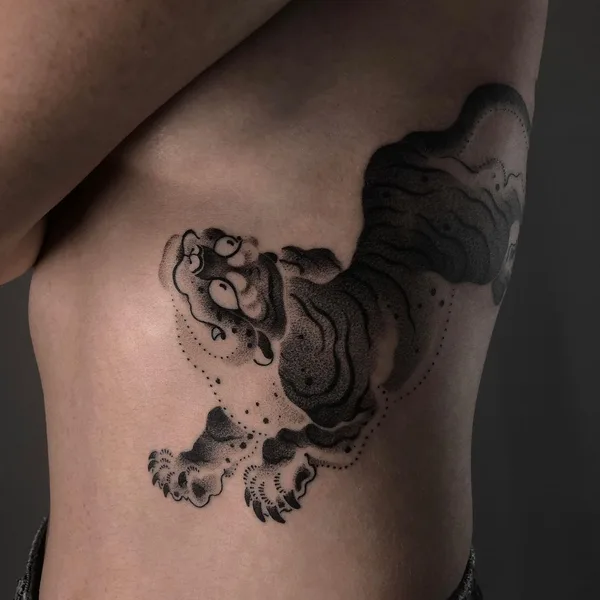 engraving tattoo by Михаил Козлов in Los Angeles