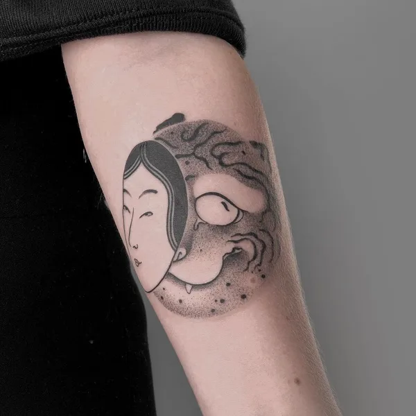 engraving tattoo by Михаил Козлов in Los Angeles