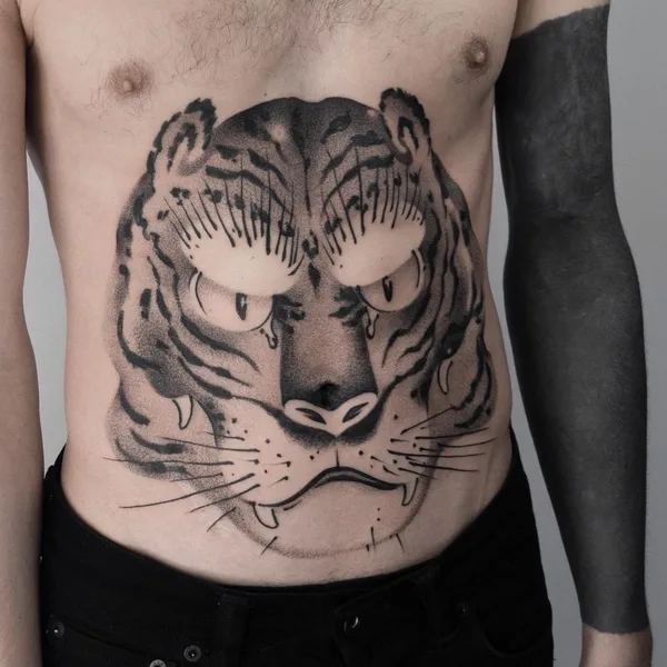 engraving tattoo by Михаил Козлов in Los Angeles